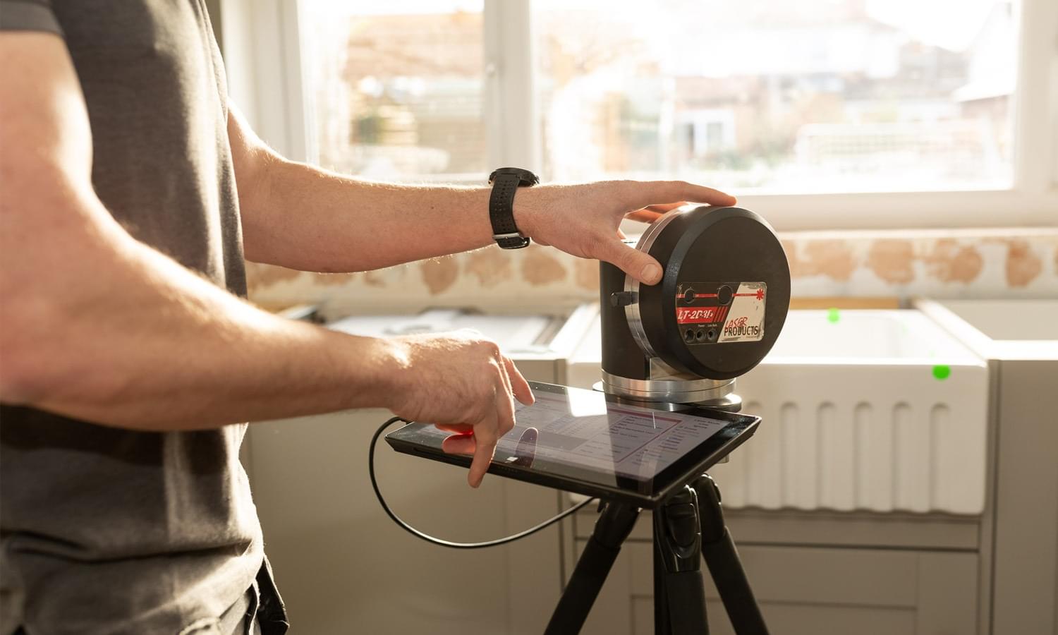 Worktop templating in Pontefract and West Yorkshire