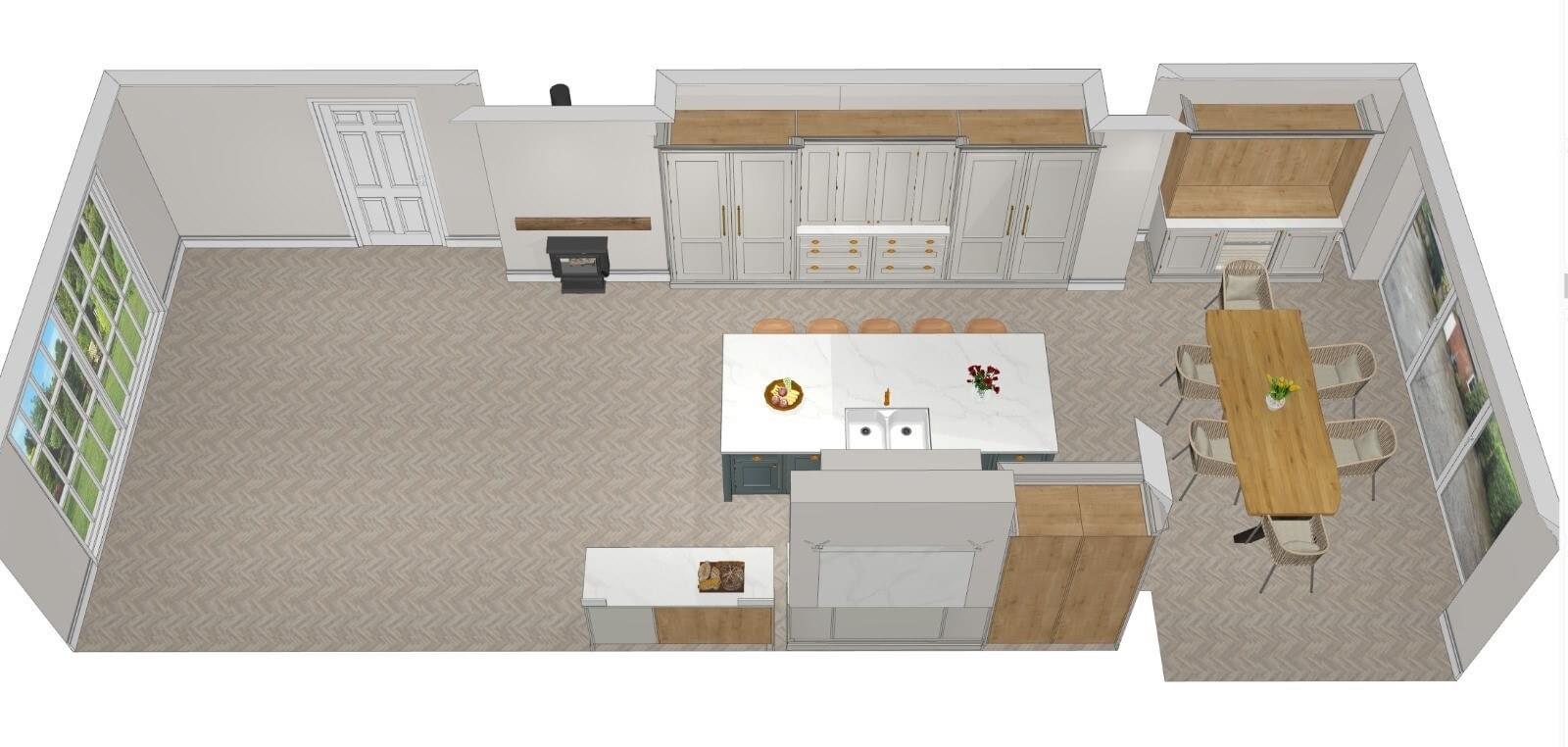 The Spence Home Kitchen plan