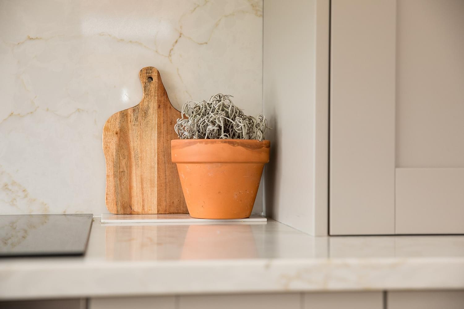 Adding plants in a kitchen