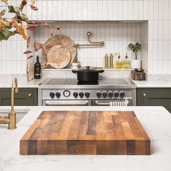 Quartz worktop butchers block