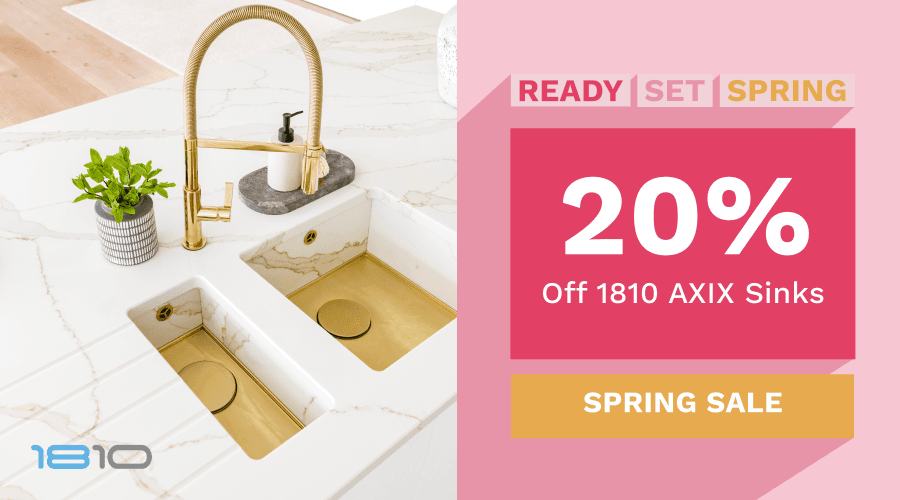 20% off 1810 AXIX Sinks