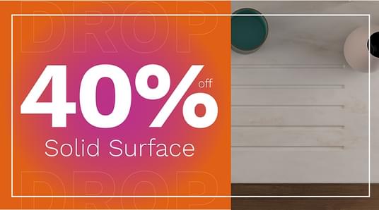 40% OFF GEMINI SOLID SURFACE