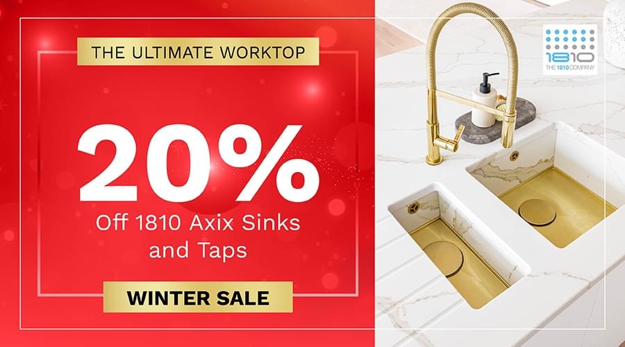 20% off 1810 AXIX Sinks
