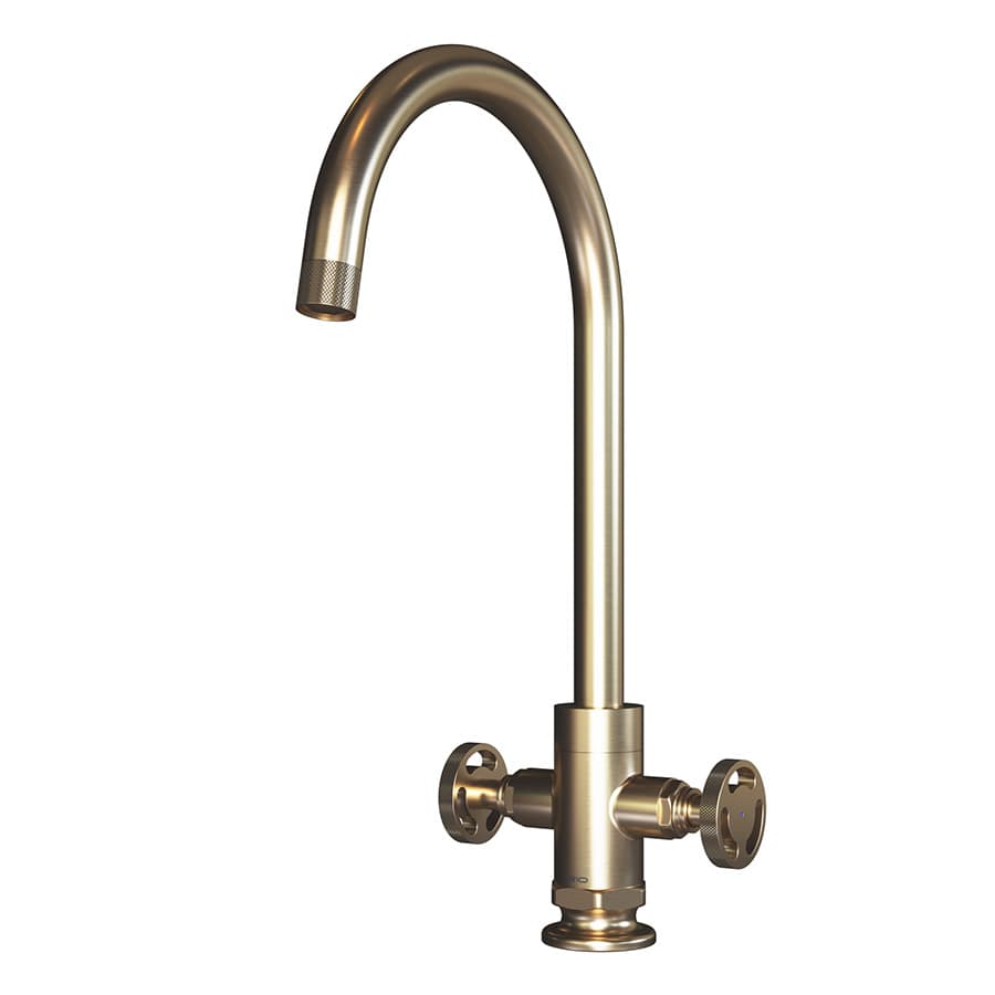 Henry Holt Twin Lever Brushed Gold Brass
