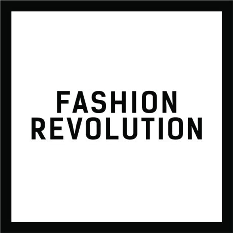 Image shows the logo of Fashion Revolution.