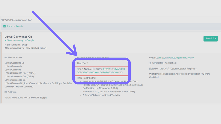 Image shows a screenshot of Sourcing Playground's Dashboard using the OAR ID.