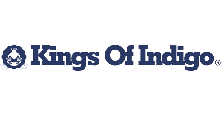 Image shows the logo of Kings of Indigo.