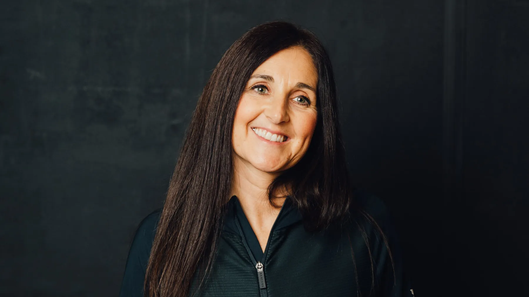 Woman dressed in black