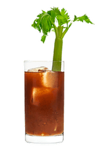 Bloody Mary cocktail with celery