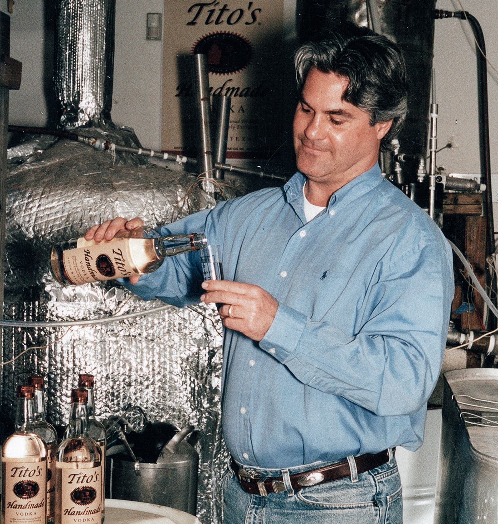 Tito Beveridge Pouring Tito's Vodka
