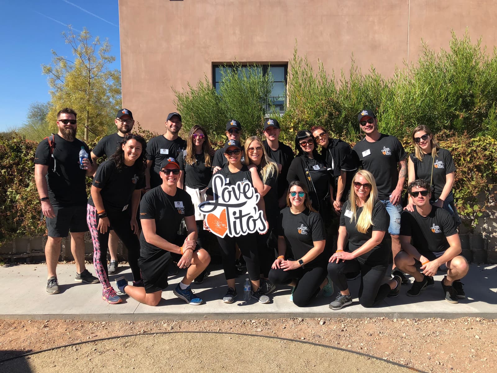 Tito's Vodka Volunteers at Desert Botanical Garden