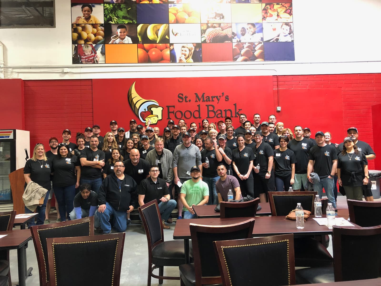 Tito's Vodka Volunteers at Food Bank