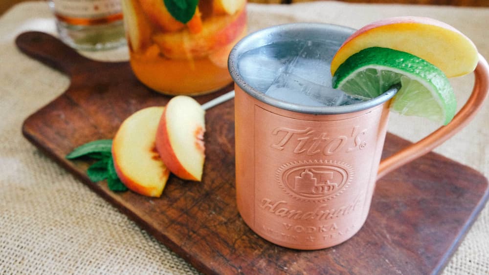 Titos Vodka Peach Mule