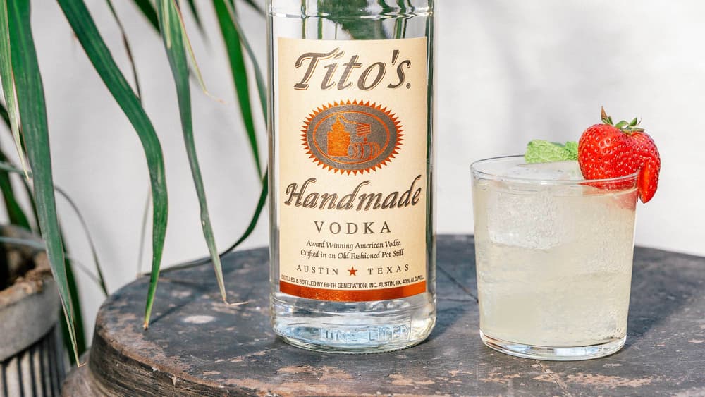 Titos Vodka Strawberry Mule