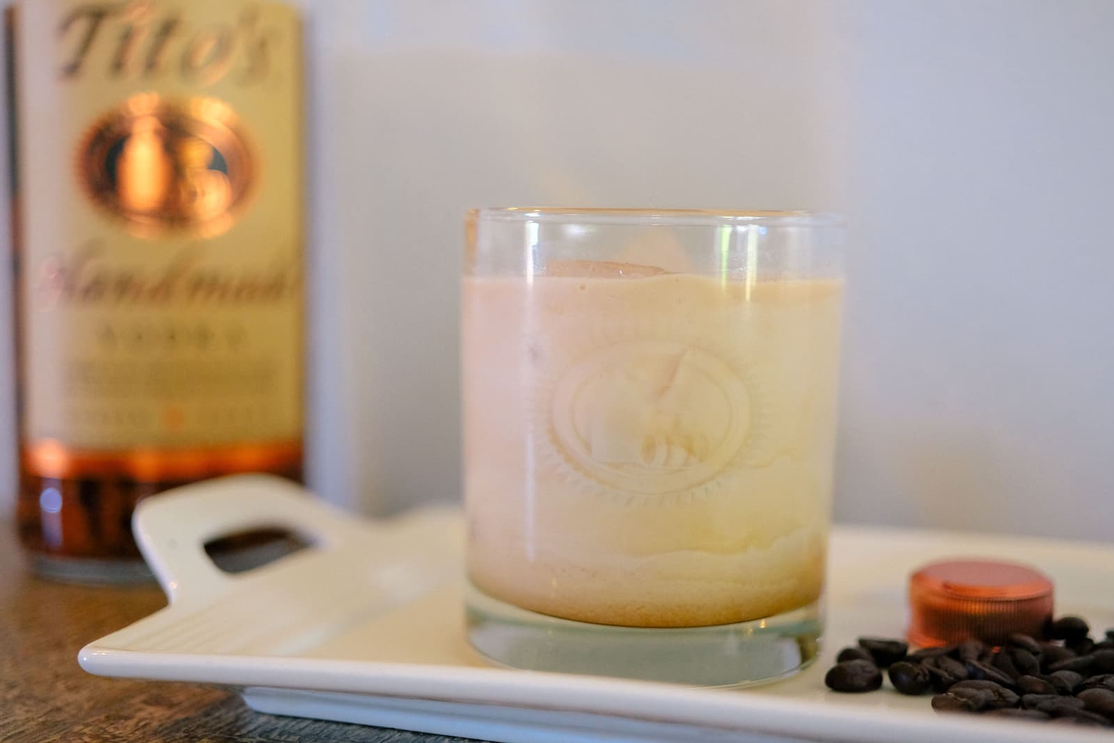 Tito's Vodka White Russian With Pecan Infused Vodka Cocktail Recipe