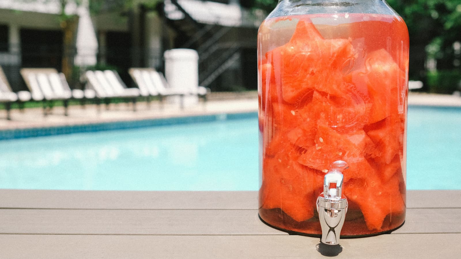 Titos Watermelon Infusion in a beverage dispenser