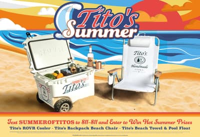 Tito's Summer Sweepstakes Prizes