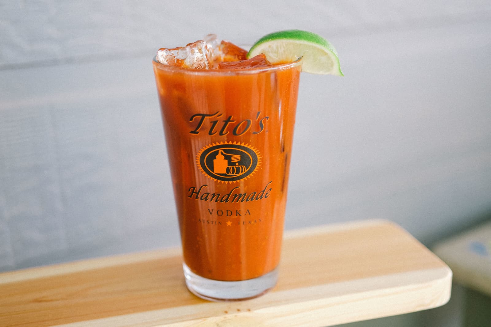 Tito's garlic black pepper infused bloody mary