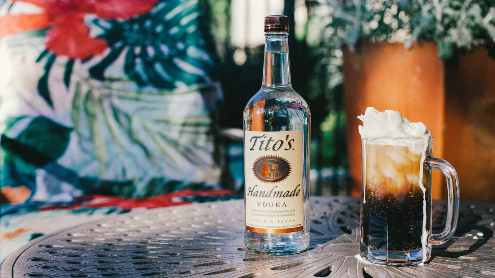 Tito's Root Beer Float