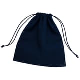 Anti-tarnish drawstring storage bag in dark blue