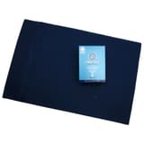 Silver storage bag with a zip, in dark blue