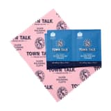 Silver polish tissues for cleaning tarnished silver
