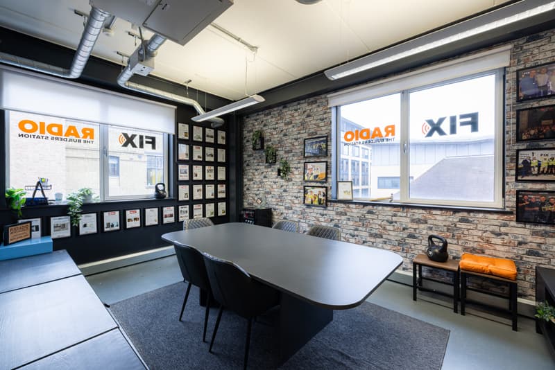 angle view of office