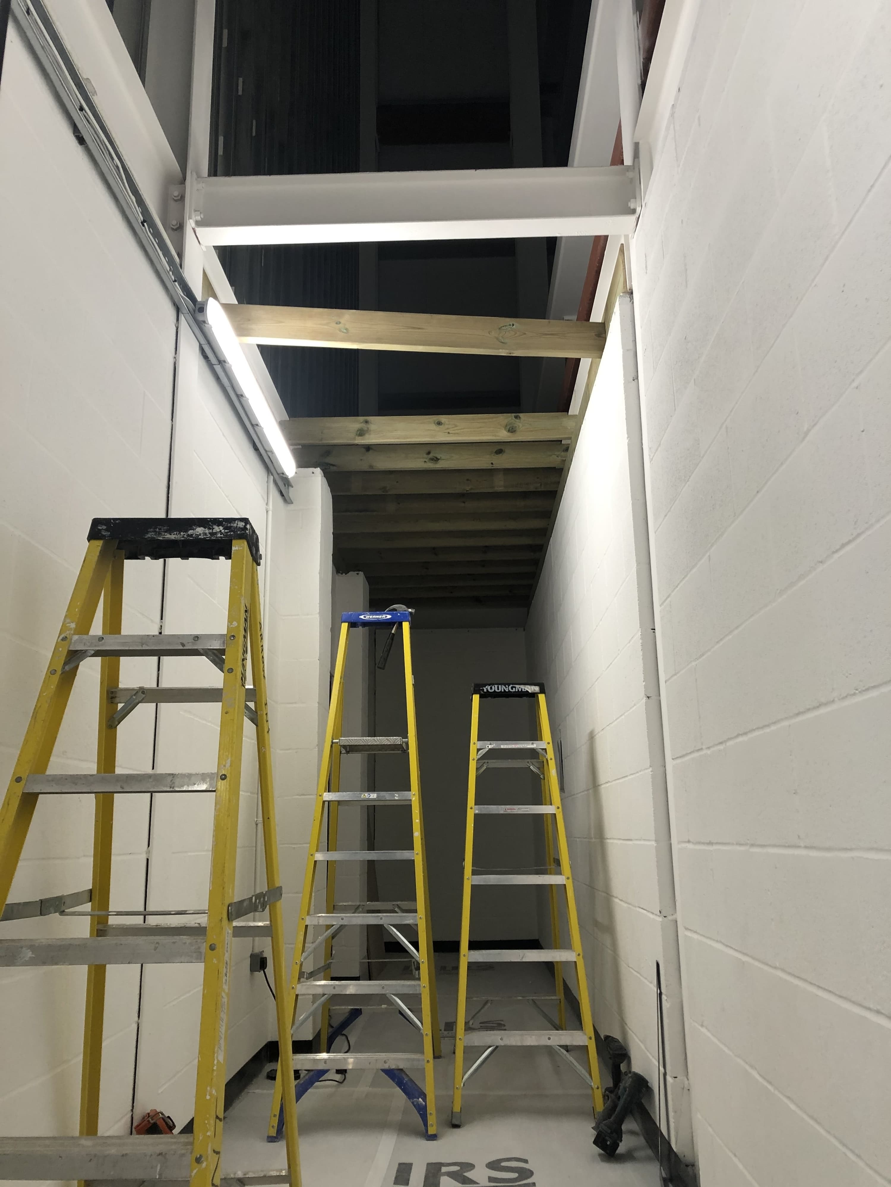 3 ladders is galley storage space