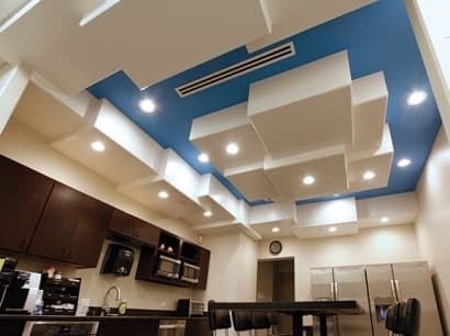 Create a fun and practical employee cafeteria with Trim-Tex corner bead. Create a fun and practical employee cafeteria with Trim-Tex corner bead.