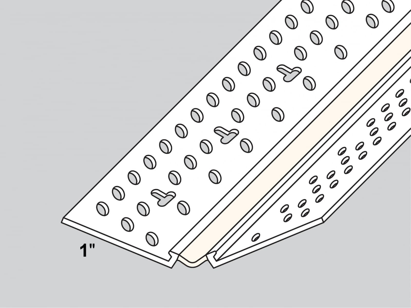 Trim-Tex Magic Corner is designed for any inside corner where movement is an issue to prevent cracking.