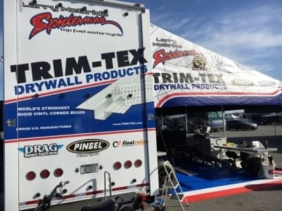 Larry McBride's new operation with all the Trim-Tex Drywall Products branding. Larry McBride's new operation with all the Trim-Tex Drywall Products branding.