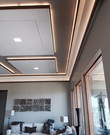 Beautiful and creative ceiling panels made by Sheldon Hawks.
