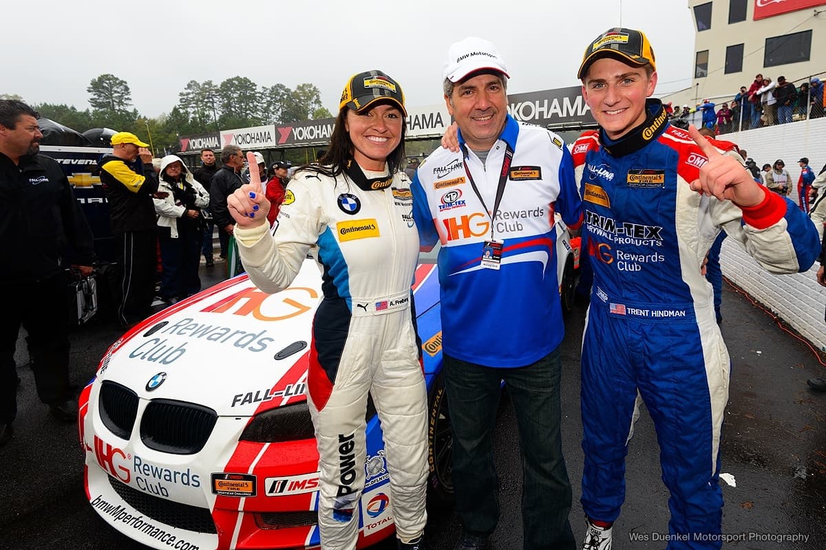 Ashley Freiberg and Trent Hindman took first place at Road Atlanta. Ashley Freiberg and Trent Hindman took first place at Road Atlanta.