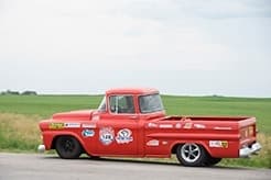 Trim-Tex car competes in the Great Race. Trim-Tex car competes in the Great Race.