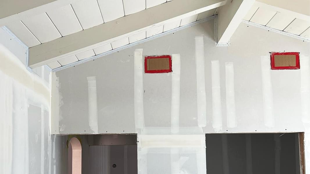 Drywall Ridges How to Finish Drywall Around Exposed Beam Ceilings | Trim-Tex