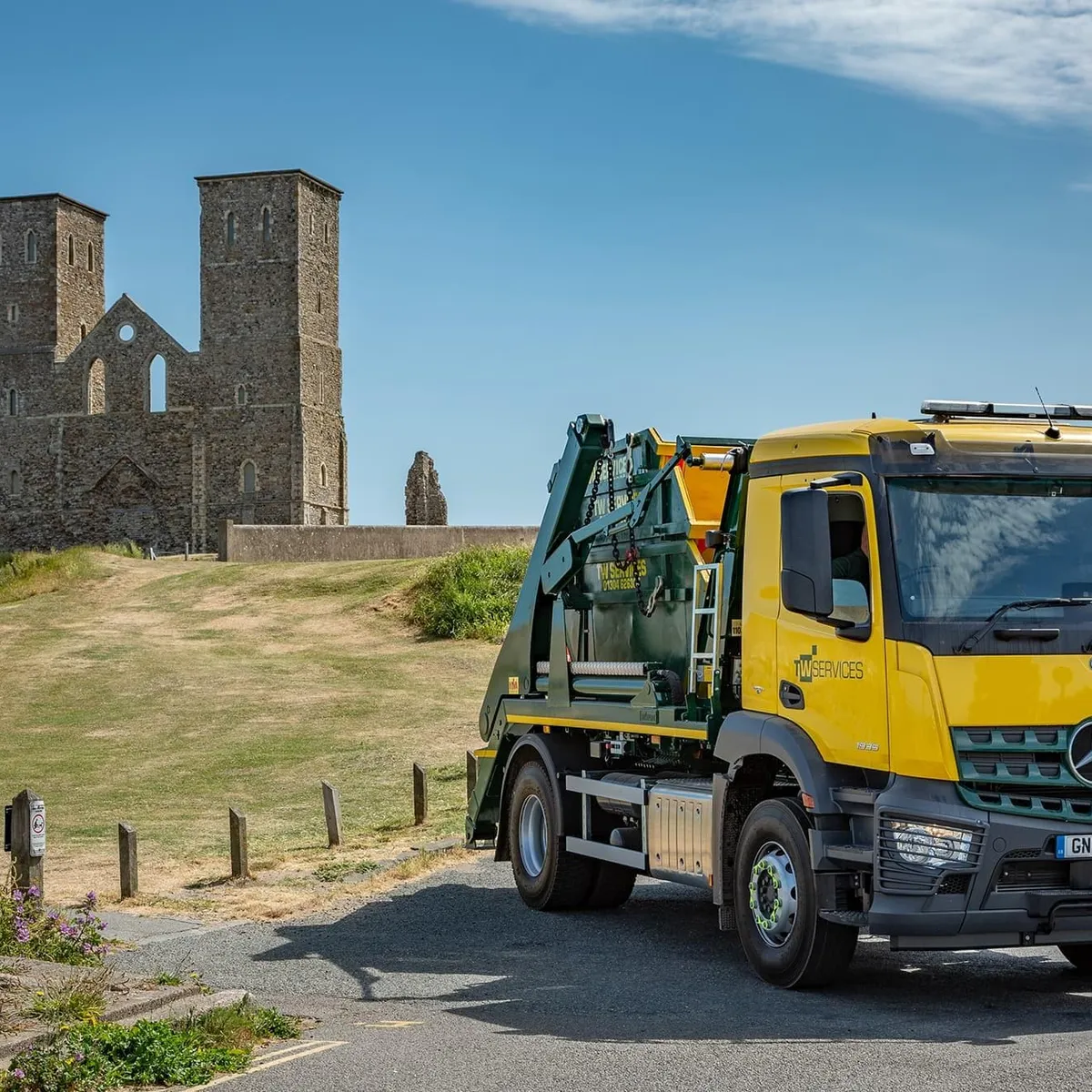 commercial skip hire kent lorry