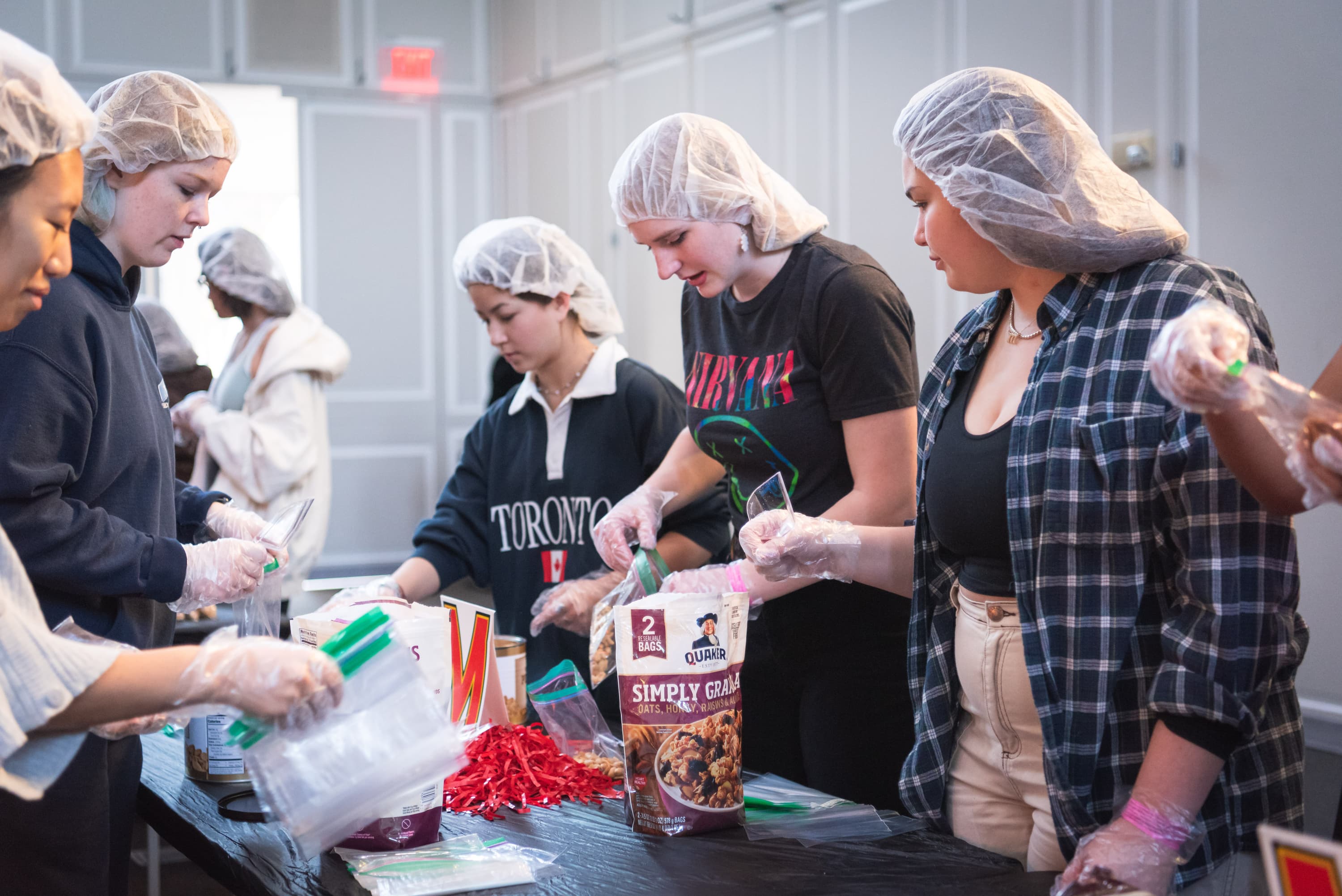 Volunteers posing at the Martha's Table Event