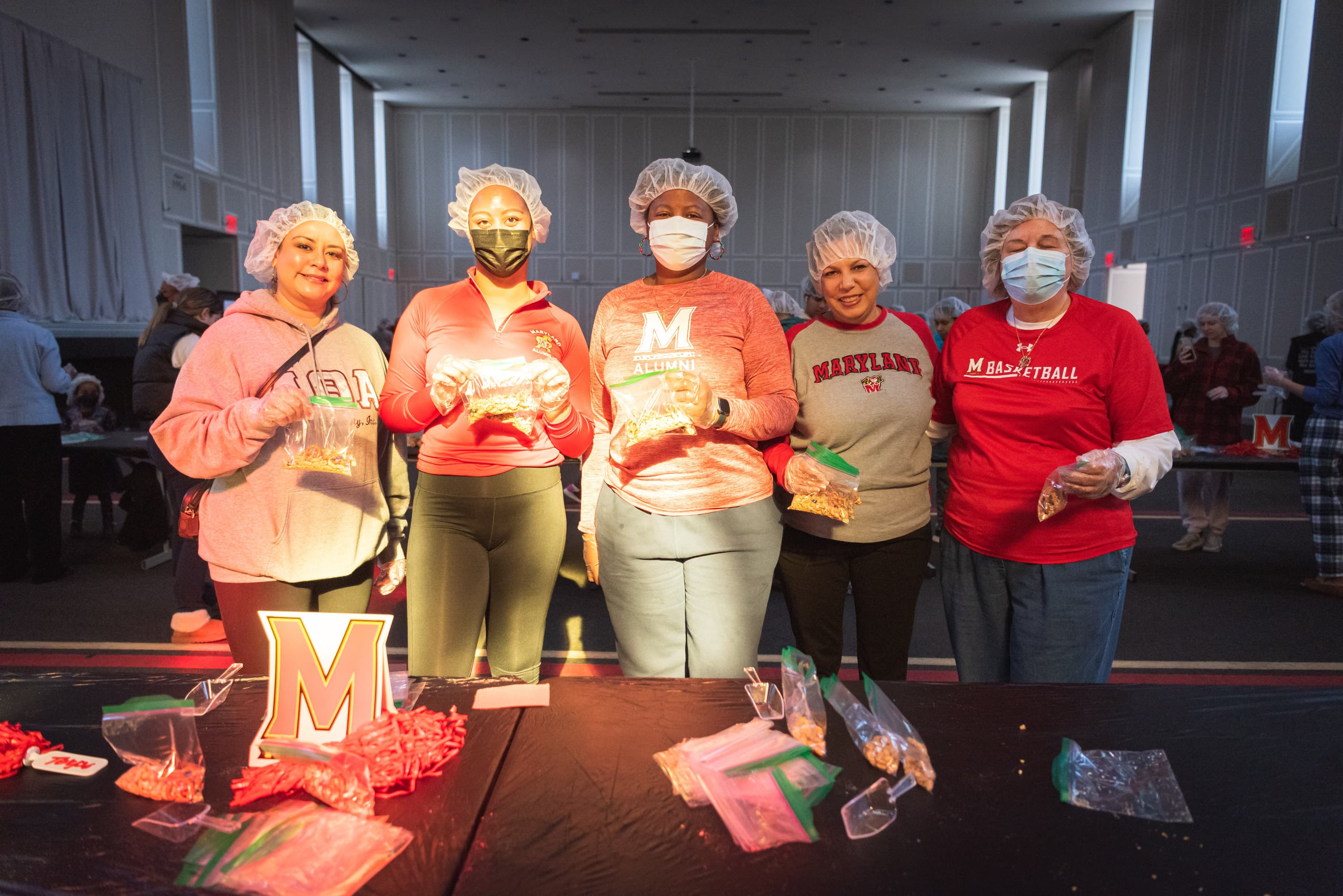 Volunteers posing at the Martha's Table Event