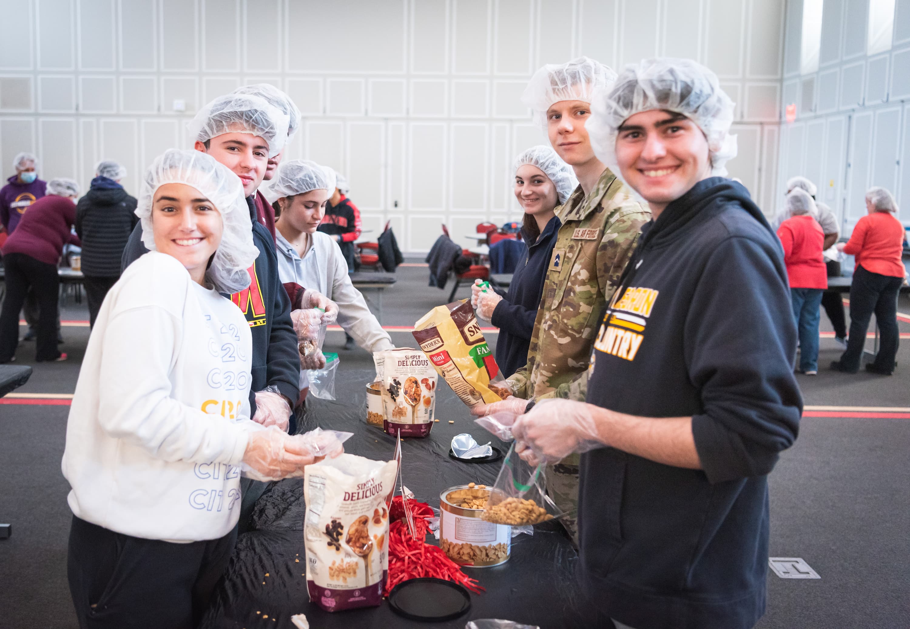 Volunteers posing at the Martha's Table Event