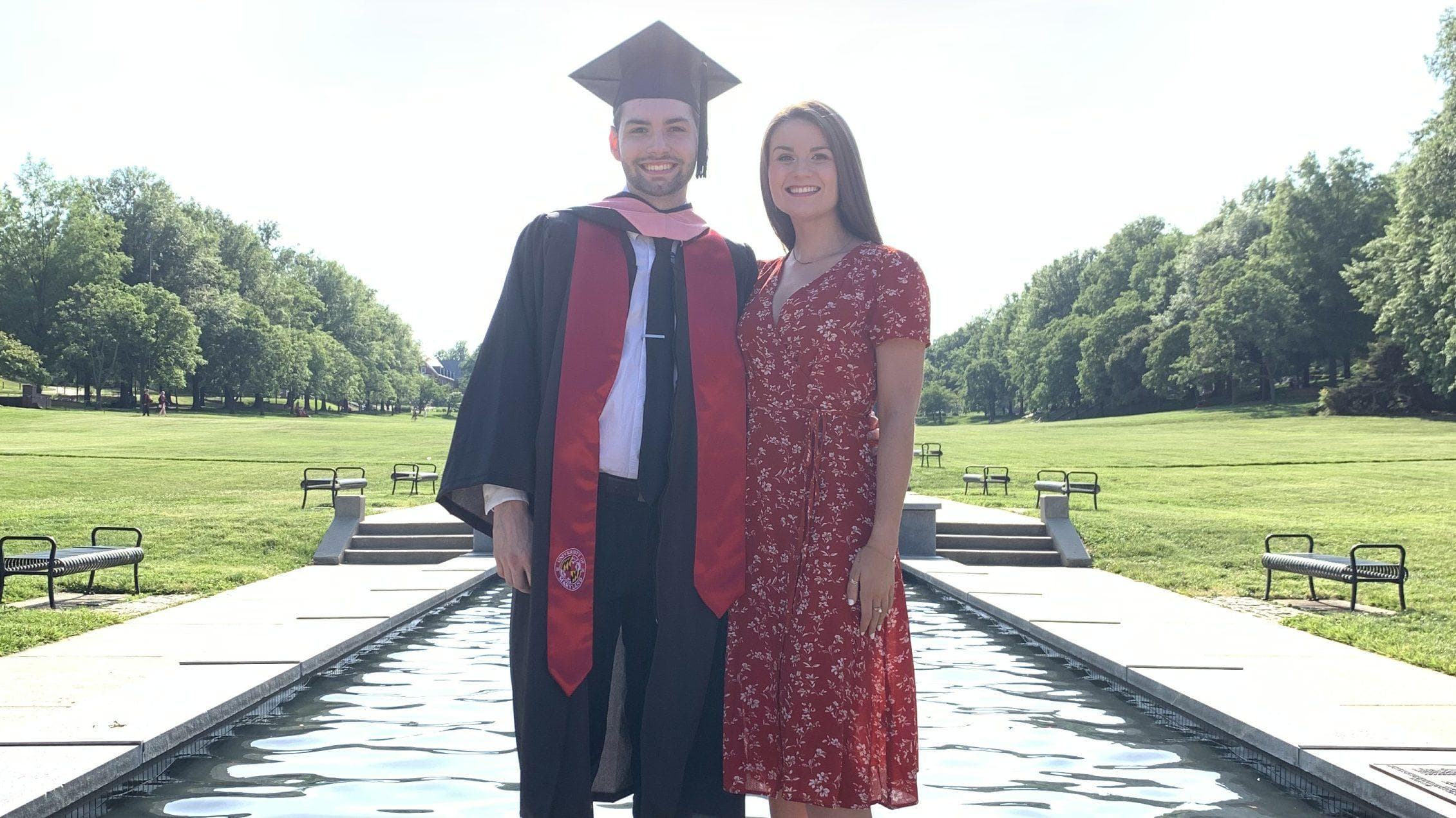 Photo of Terp couple Brennan and Alexandra Gilbert