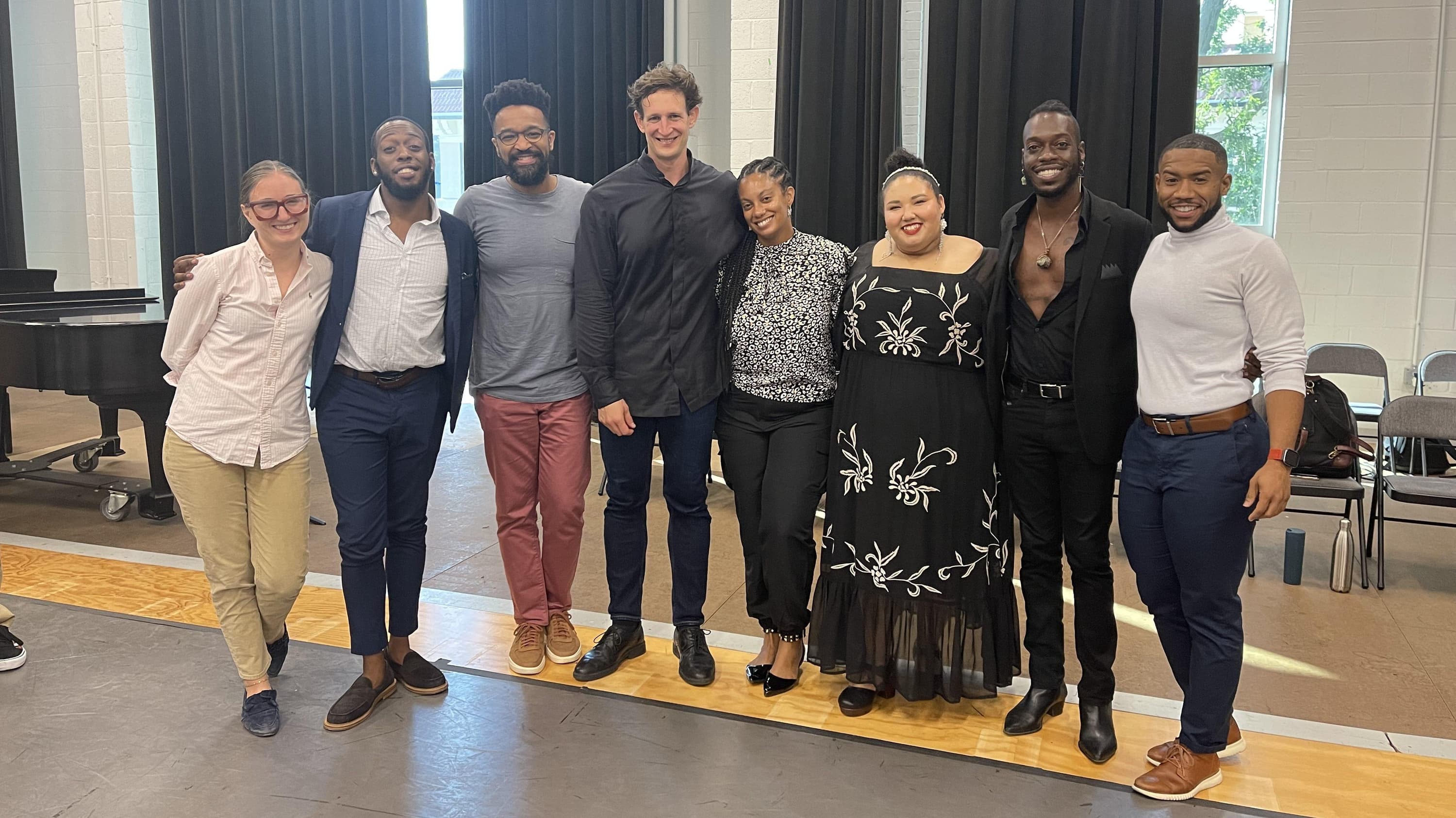 Jarrod with cast of Oshun by B E Boykin and Jarrod Lee with WNO Photo by Caitlin Oldham