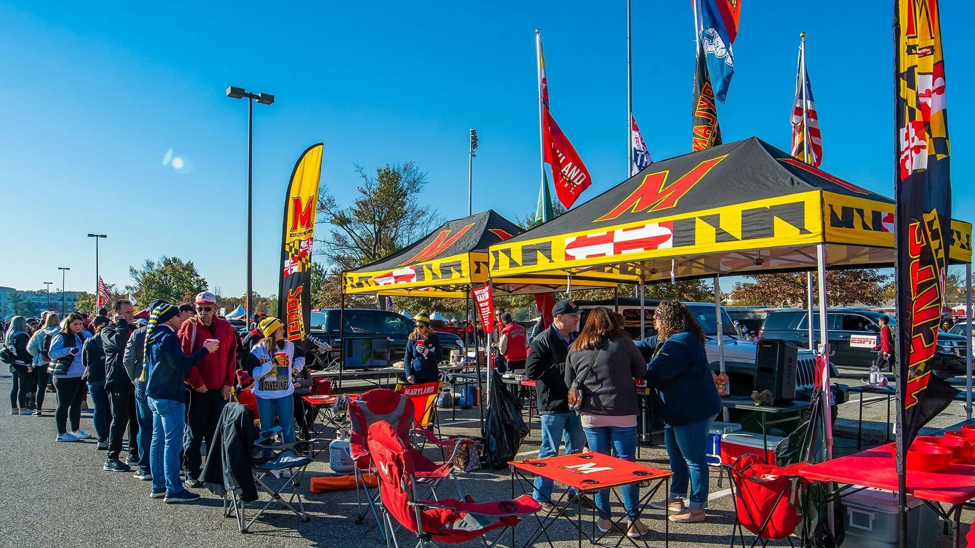 The University of Maryland's Homecoming tailgate.