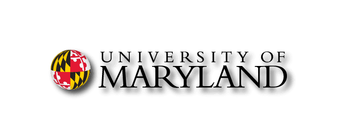 An example of an incorrect logo: The primary logo with a dropshadow