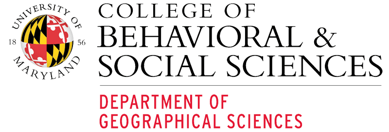 Logo for the Department of Geographical Sciences, College of Behavioral and Social Sciences, University of Maryland