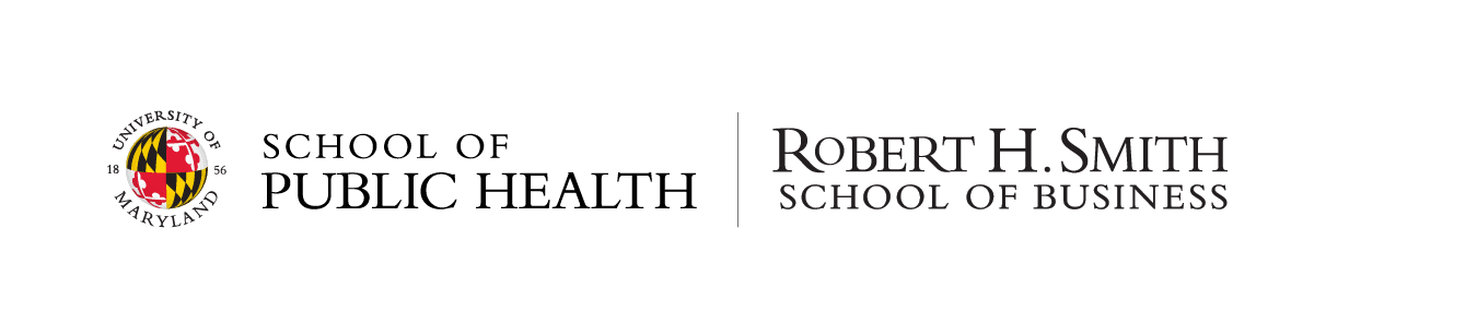 University Logo combining the School of Public Health and the Robert H. Smith School of Business