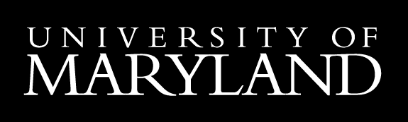 University of Maryland Wordmark: Only the Text in a light color from logo, without flag seal.