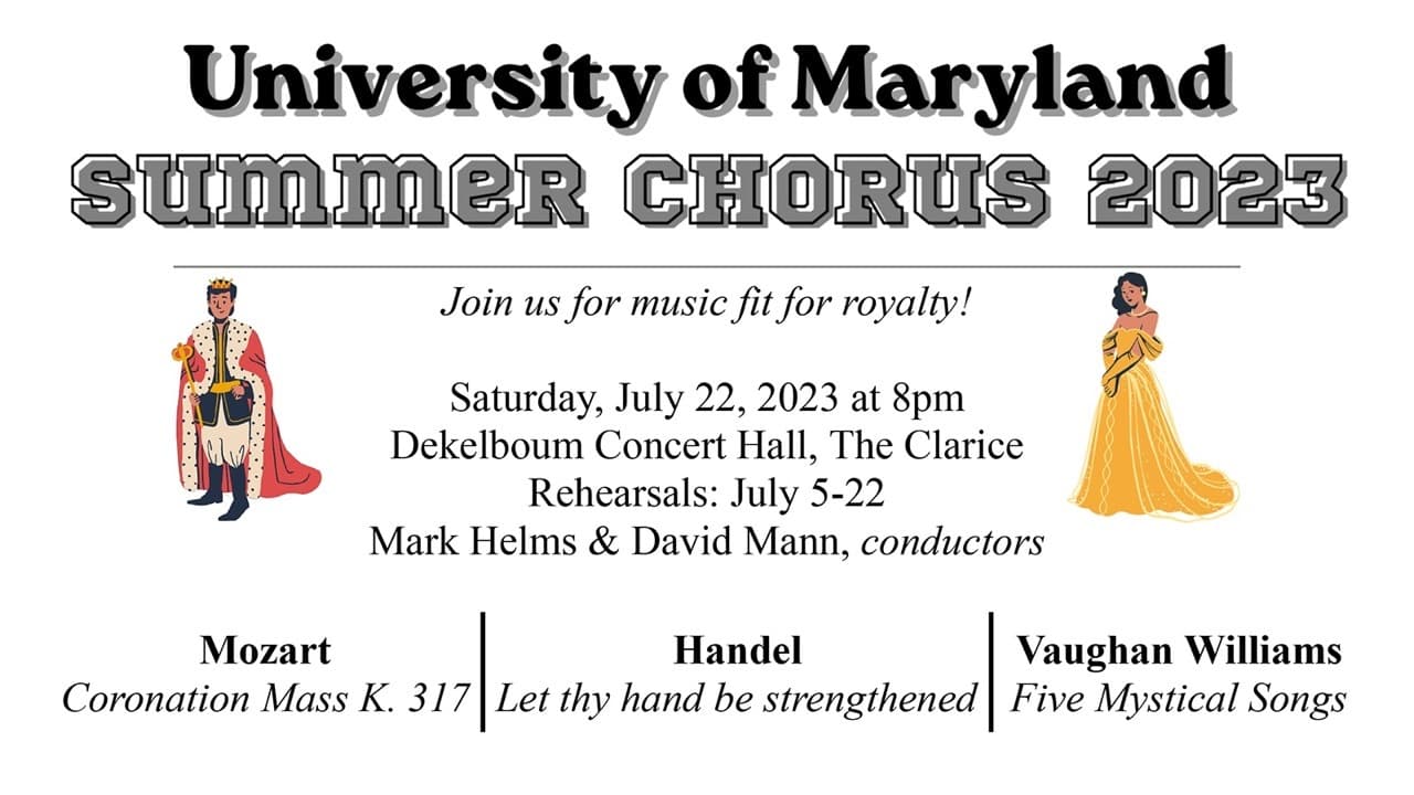 Summer Chorus Concert information