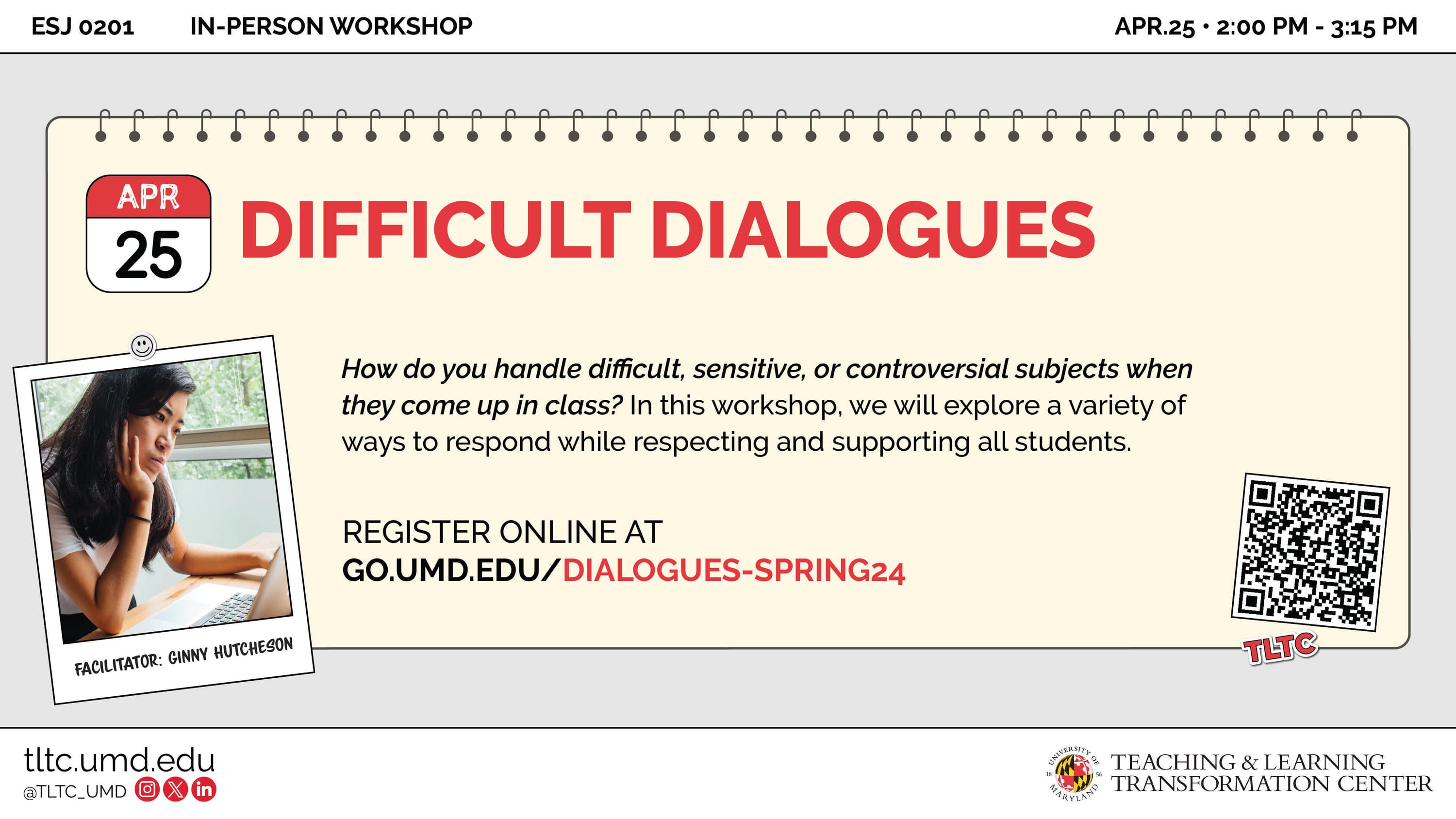 Flyer for Difficult Dialogues