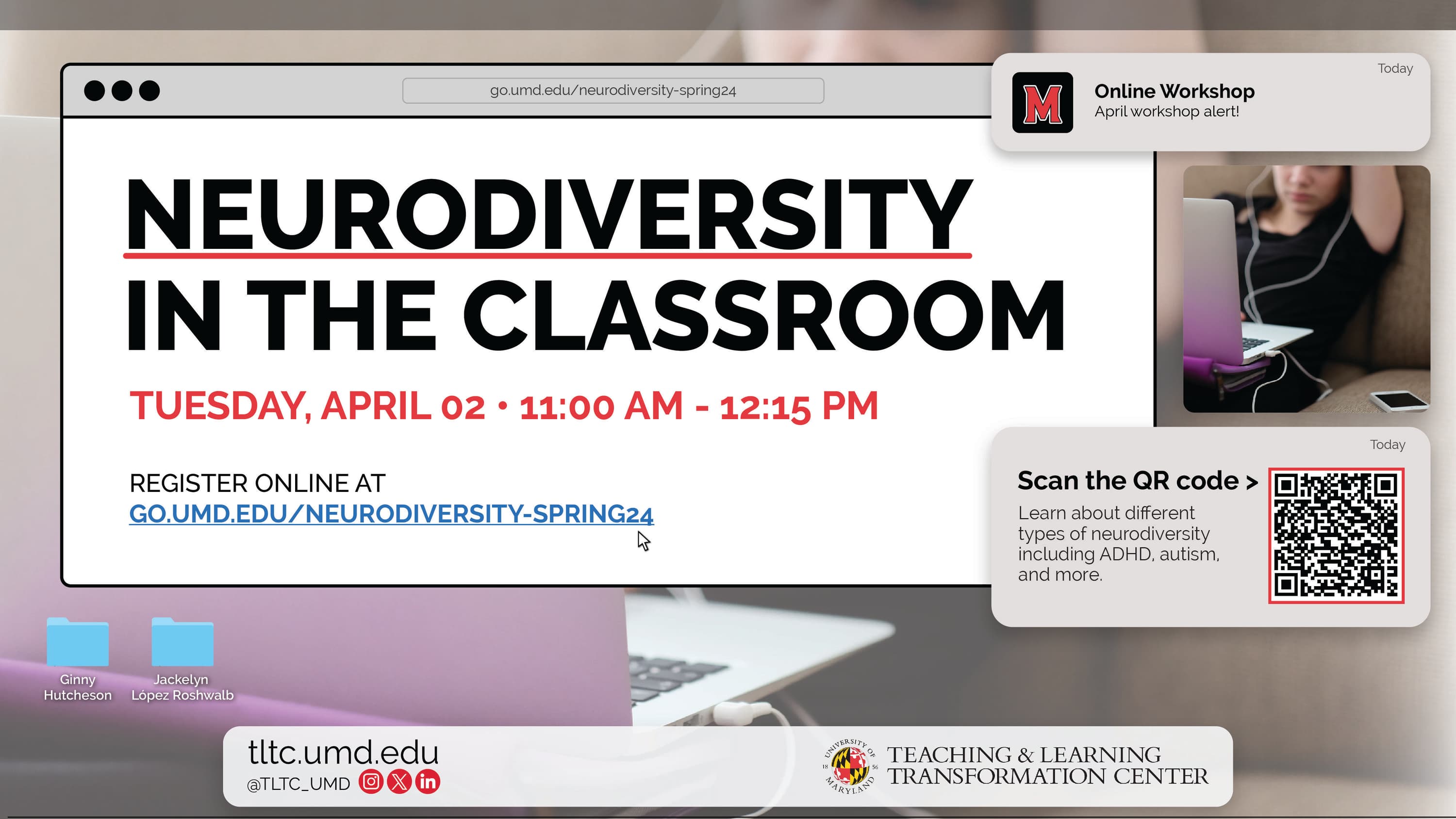 Flyer for Neurodiversity in the Classroom