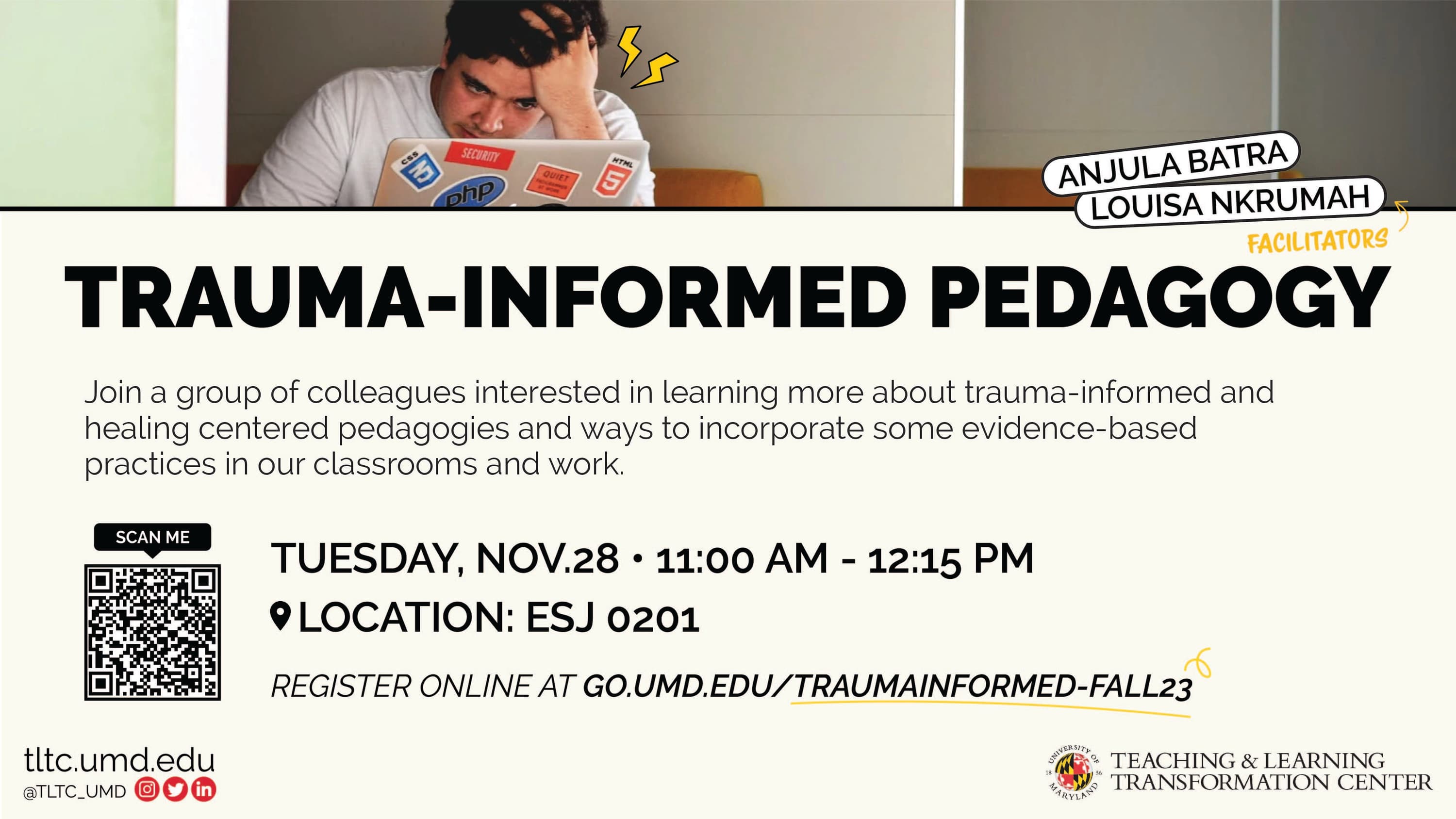 Flyer for Trauma Informed Pedagogy